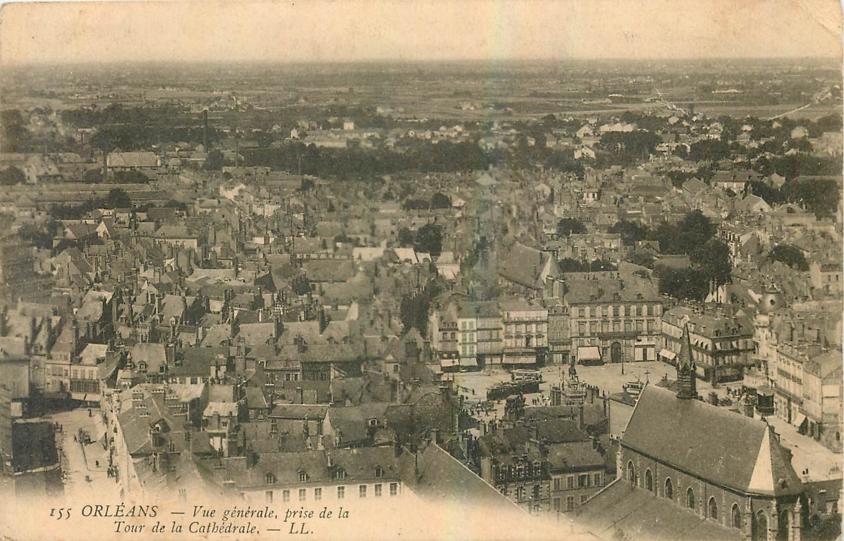 Orléans — Vue générale, prise de la Tour de la Cathédrale — LL. — N° 155