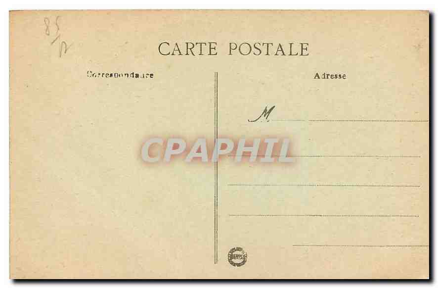 CPA Tiffauges Vendee Le Chateau de Gilles de Retz dit Barbe Bleue  — Back
