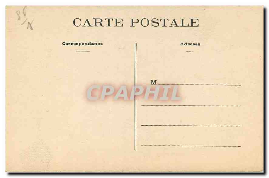 CPA Tiffauges Vendee Crypte de la Chapelle du Chateau  — Rückseite