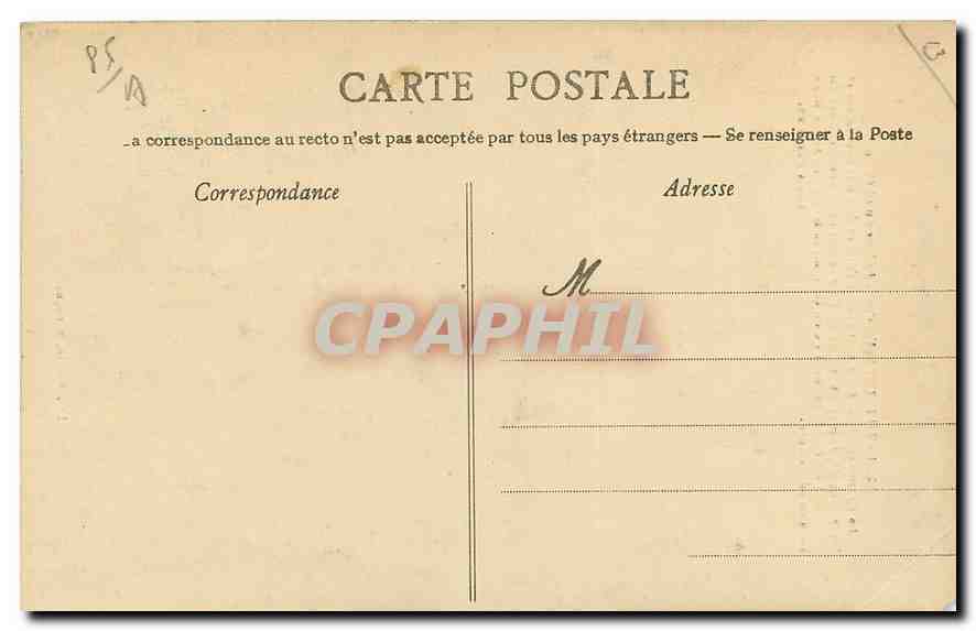 CPA Tiffauges Vendee Ruines du Chateau La Crypte romane  — Back