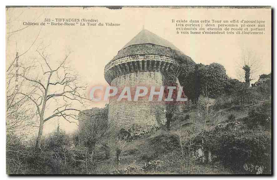 CPA Tiffauges Vendee Chateau de Barbe Bleue La Tour du Vidame 