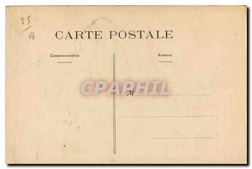 CPA Tiffauges Vendee Le Chateau de Gilles de Retz dit Barbe Bleue La Tour du Vidame  — Back
