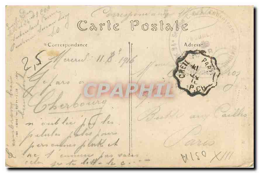 CPA Moulins Le Chateau des Ducs de Bourbon  — Verso