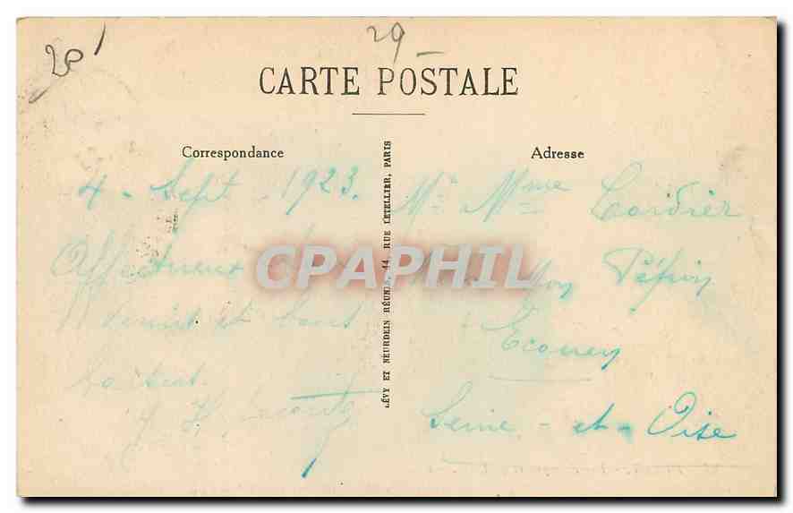 CPA Brest Les Rampes et la Rade  — Rückseite