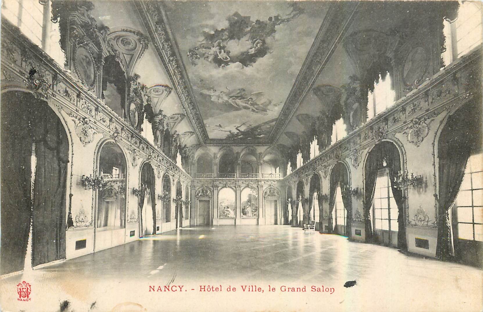 NANCY - Hôtel de Ville, le Grand Salon — éditeur NANCY, n° de série non visible