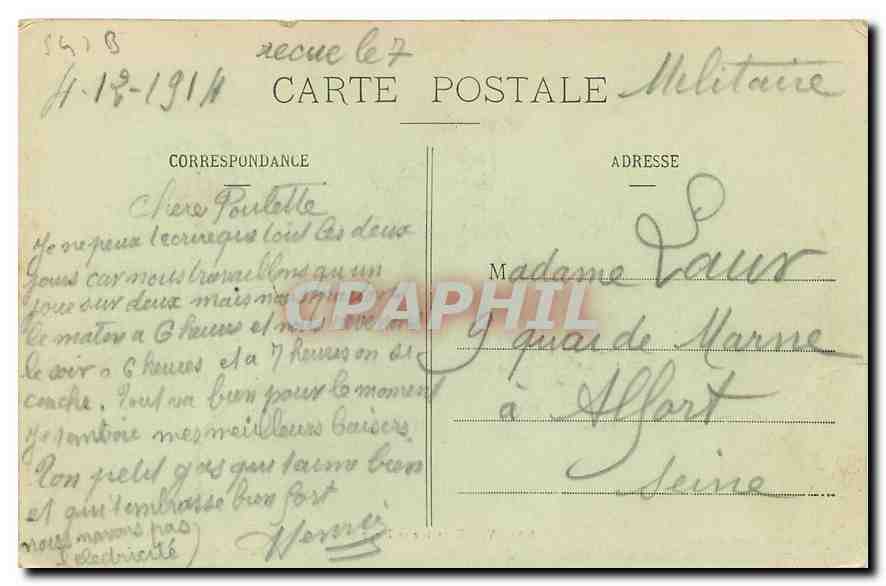 CPA Nancy Fontaine et Place Callot  — Rückseite