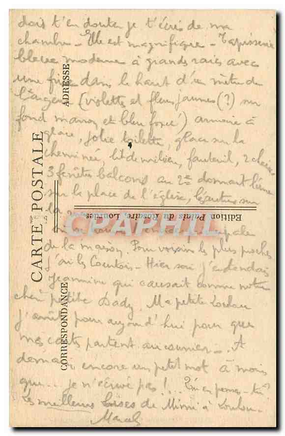 CPA Lourdes Maison paternelle de Bernadette Soubirous  — Verso