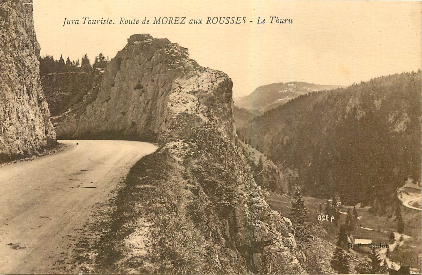 CPA Jura Touriste Route de Morez aux Rousses Le Thuru 