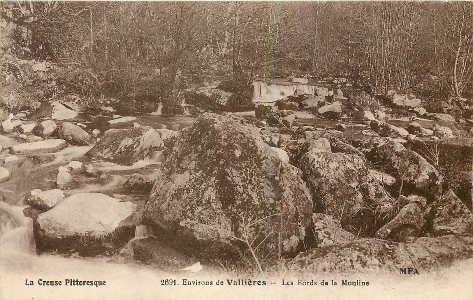 CPA La Creuse Pittoresque Environs de Vallieres Les Bords de la Mouline 