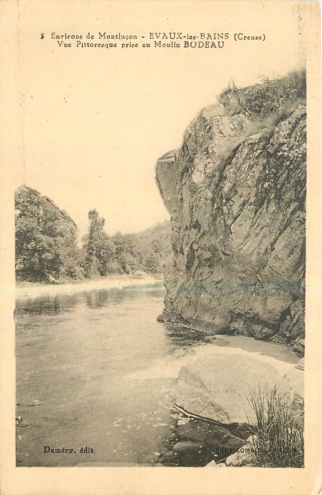 Umgebung von Montluçon - EVAUX-les-BAINS (Creuse) — Pittoreske Ansicht vom Mühle BODEAU — Daméry, Verlag
