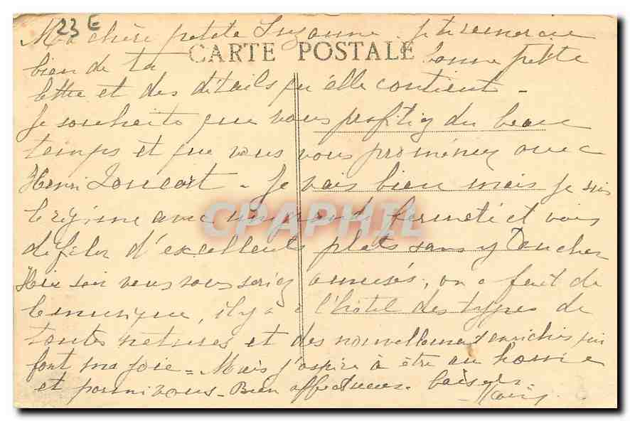 Umgebung von Montluçon - EVAUX-les-BAINS (Creuse) — Pittoreske Ansicht vom Mühle BODEAU — Daméry, Verlag — Rückseite