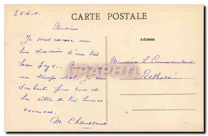 CPA La Creuse Pittoresque La Vallee du Thaurion entre Vallieres et Royere  — Rückseite