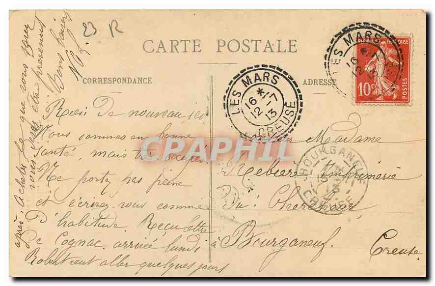 La Creuse pittoresque — Vallée de la Rozeille. Un Coin de la Rivière — Laquet, éditeur, Bellegarde, n°16 — Reverso