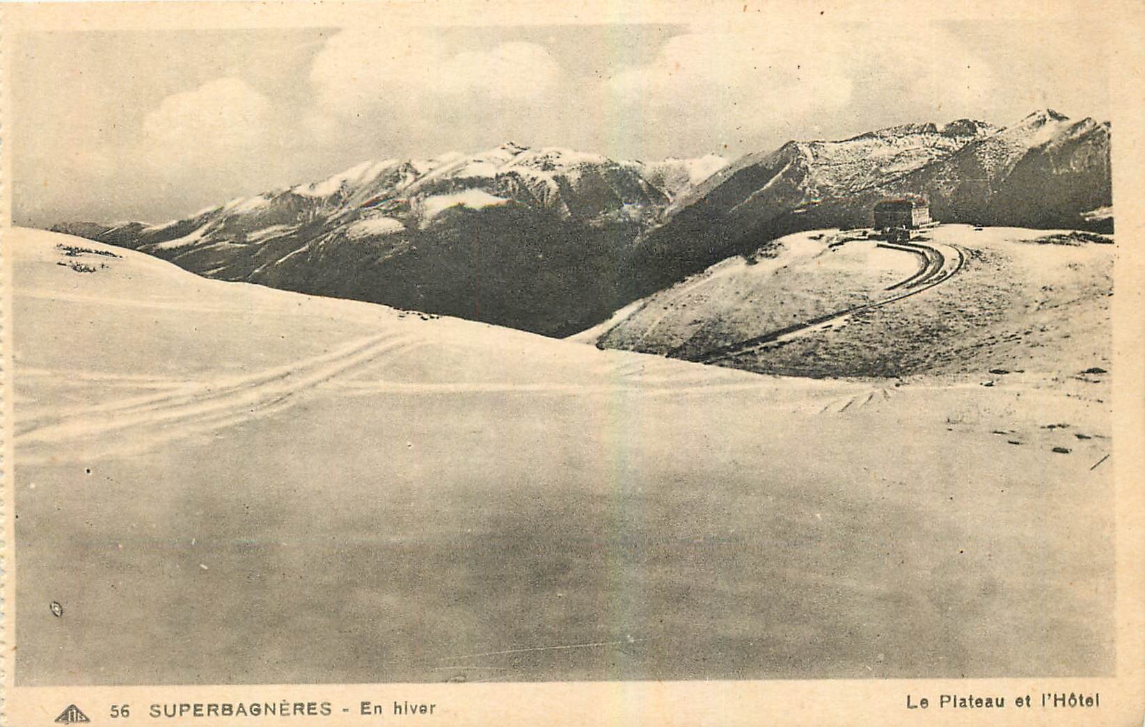 Superbagnères - En hiver — Le Plateau et l'Hôtel