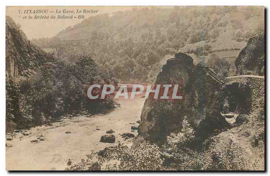 CPA Itxassou Le Gave Le Rocher et la Breche de Roland 