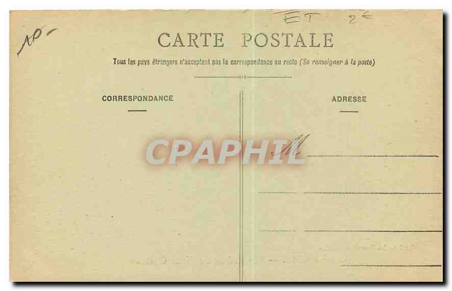 La Réole — Les Ruines du Vieux Château — Éditions des Nouvelles Galeries, n°1 — Rückseite