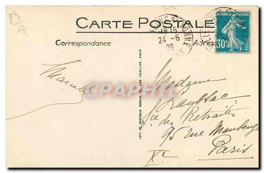 CPA Villeneuve sur Yonne Portail de l'Eglise Notre Dame  — Back