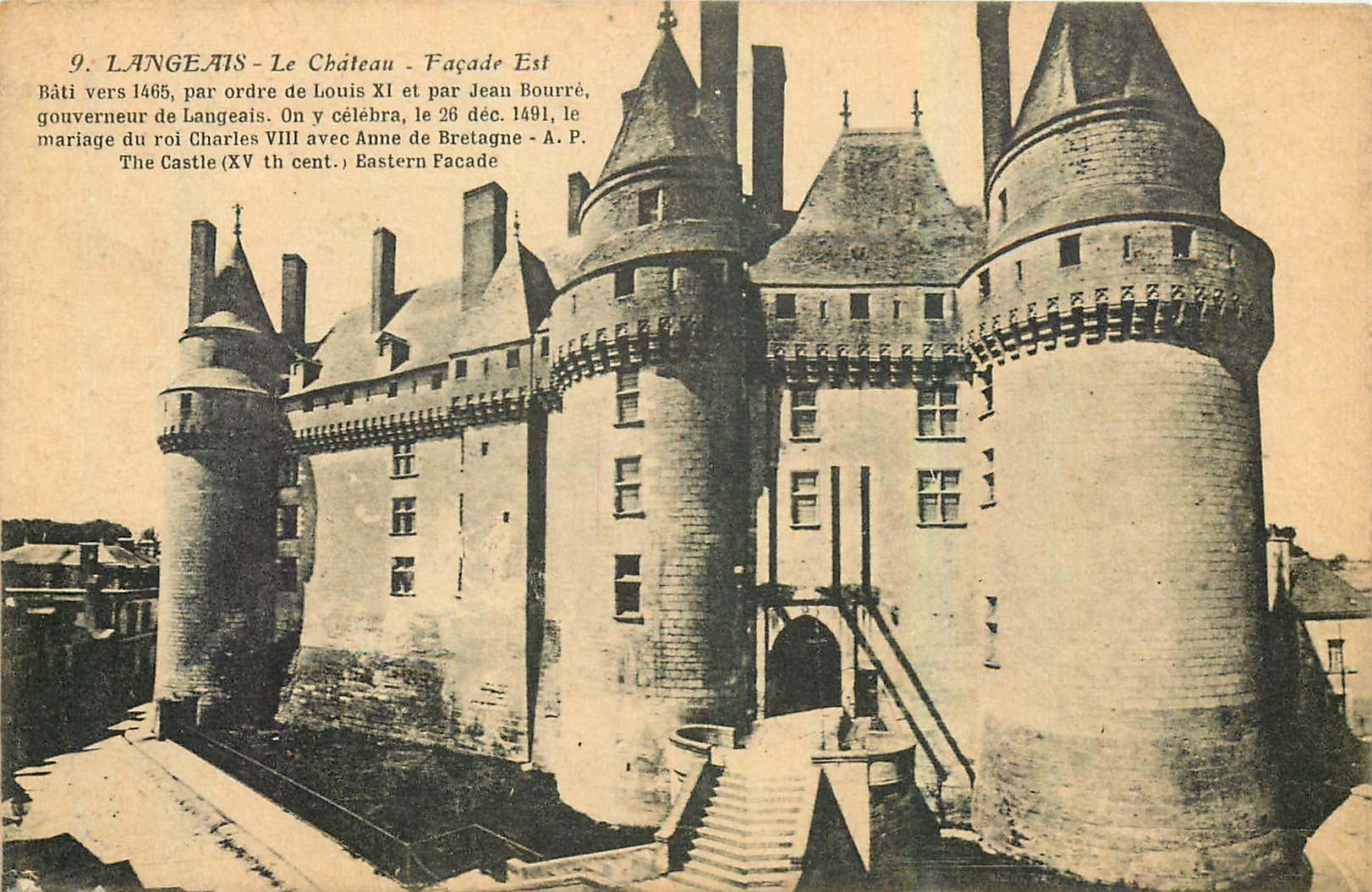 CPA Langeais le Chateau Facade Est 