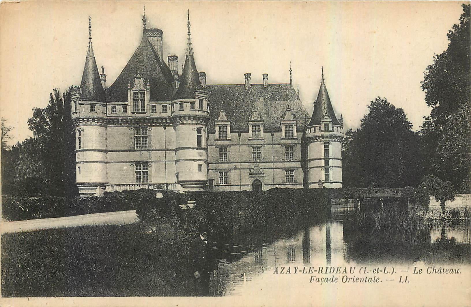 CPA Azay le Rideau I et L Le Chateau Facade Orientale 