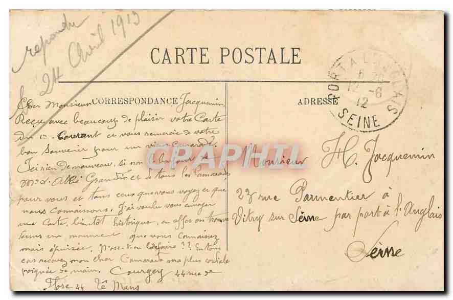 CPA Le Mans Maison de la Reine Berengere La Chambre a coucher  — Rückseite