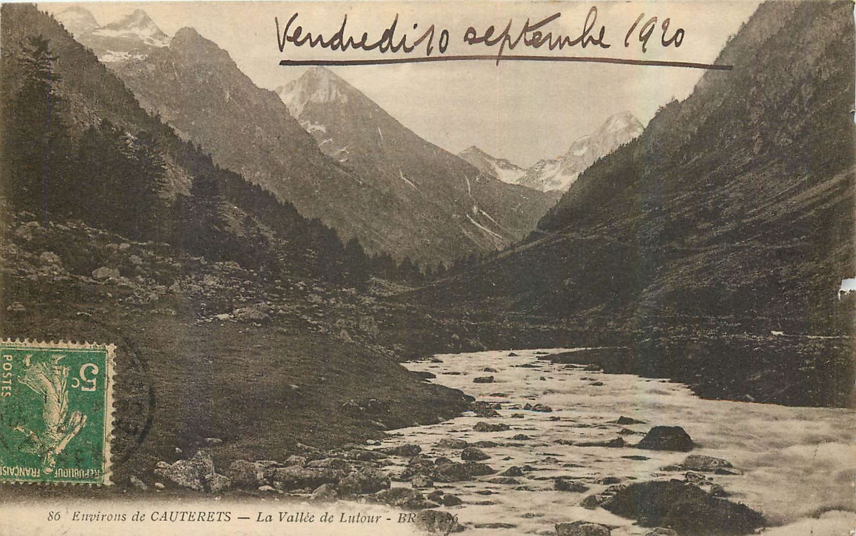 CPA Environs de Cauterets La Vallee de Lutour 