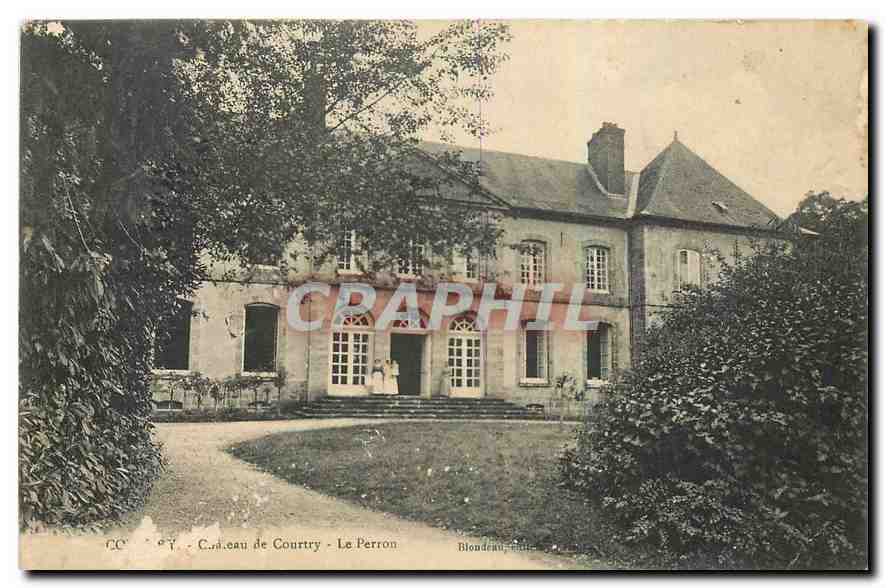 CPA Chateau de Courtry Le perron