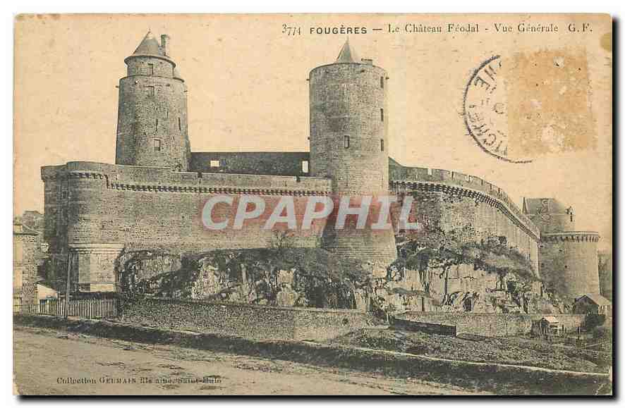 Fougères — Le Château Féodal — Vue Générale G.F.