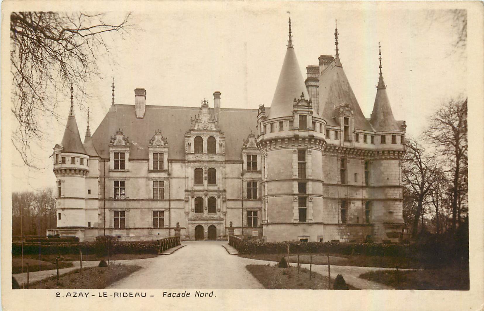 CPA Azay le Rideau Facade Nord 