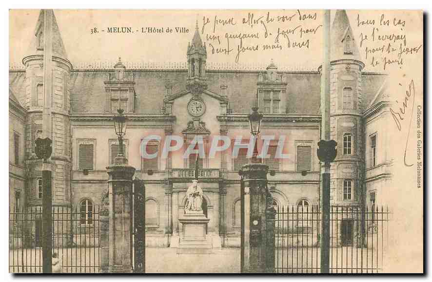 CPA Melun l'Hotel de Ville 