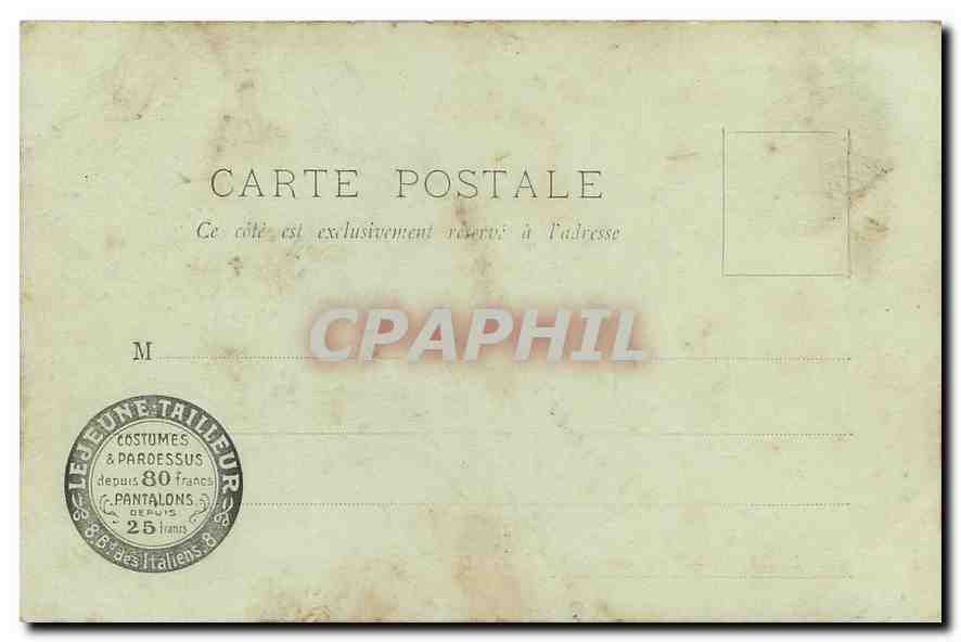 CPA Menton La Promenade du Midi  — Rückseite