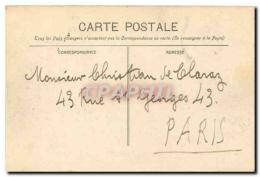 CPA Marseille Un coin du Vieux Port et N D de la Garde Bateaux — Rückseite