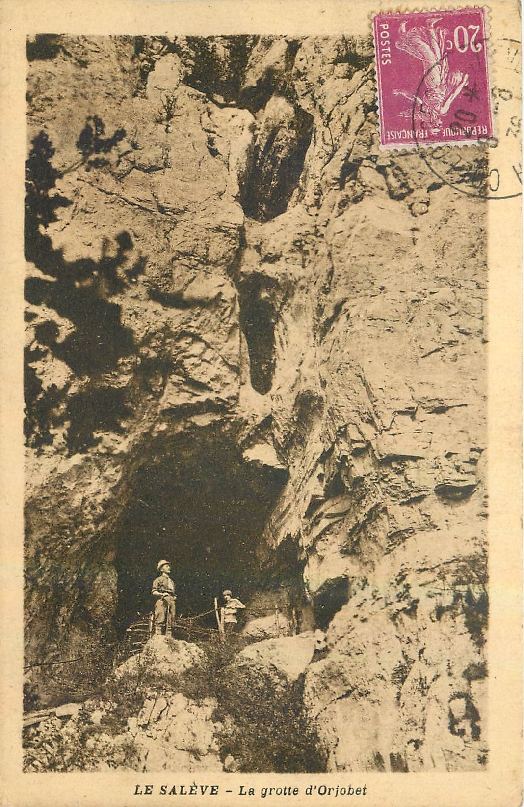 LE SALÈVE - La grotte d'Orjobet — Ch. Brand, photographe, Aix-les-Bains (Haute-Savoie)