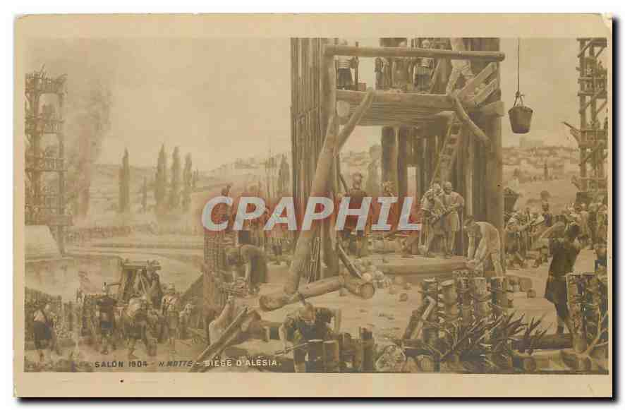 CPA Salon 1904 Siege d'Alesia  Motte