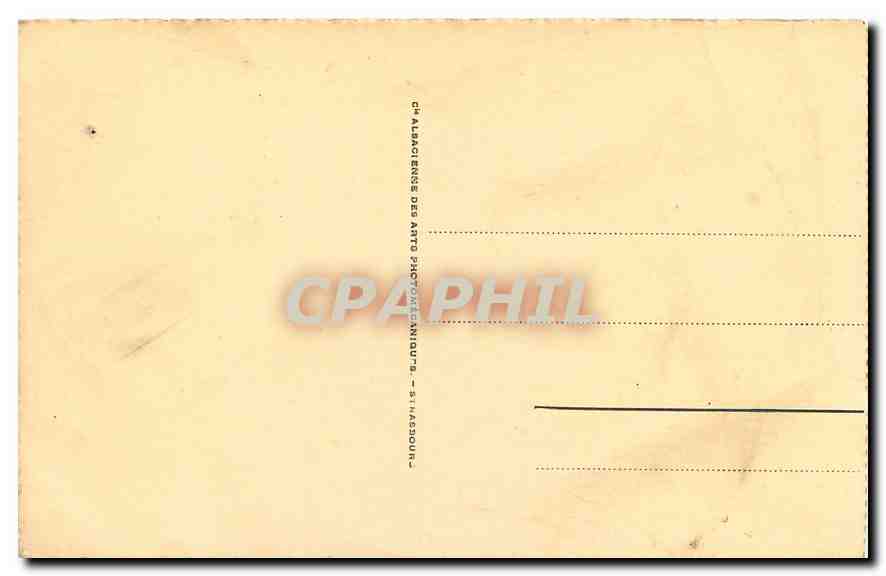 CPA Lourdes Le Chateau Fort et le Gave  — Verso
