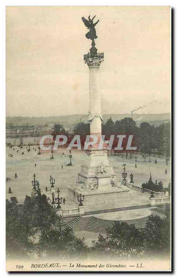 CPA Bordeaux Le Monument des Girondins 