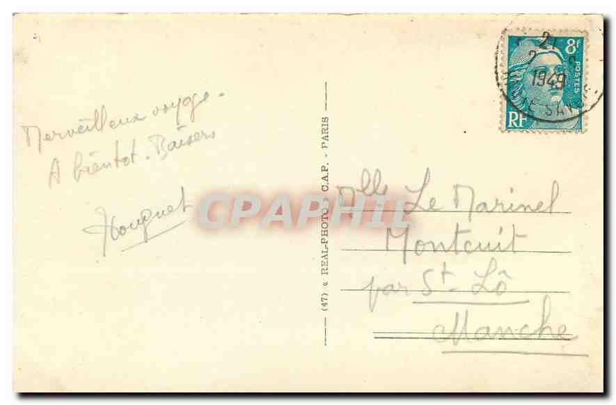 CPA Telephecioue de Veyrier du Lac d'Annecy  — Rückseite
