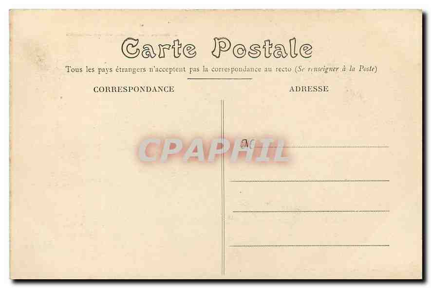 CPA Nantes Entree du Chateau  — Back