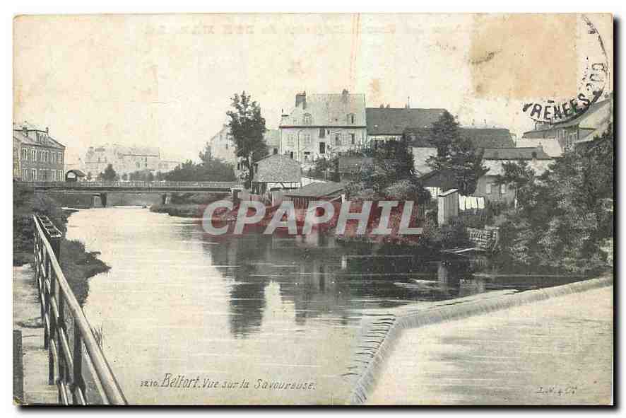 CPA Belfort Vue sur la Savoureuse 