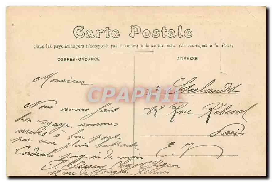 Rennes - Au Thabor. La Grande Allée du Jardin Français et le Cèdre du Liban — F. Mary-Rouxzelière, édit., Rennes — Reverso