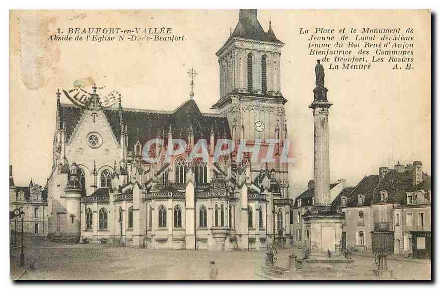 CPA Beaufort en Vallee Abside de l'Eglise N d de Beaufort 