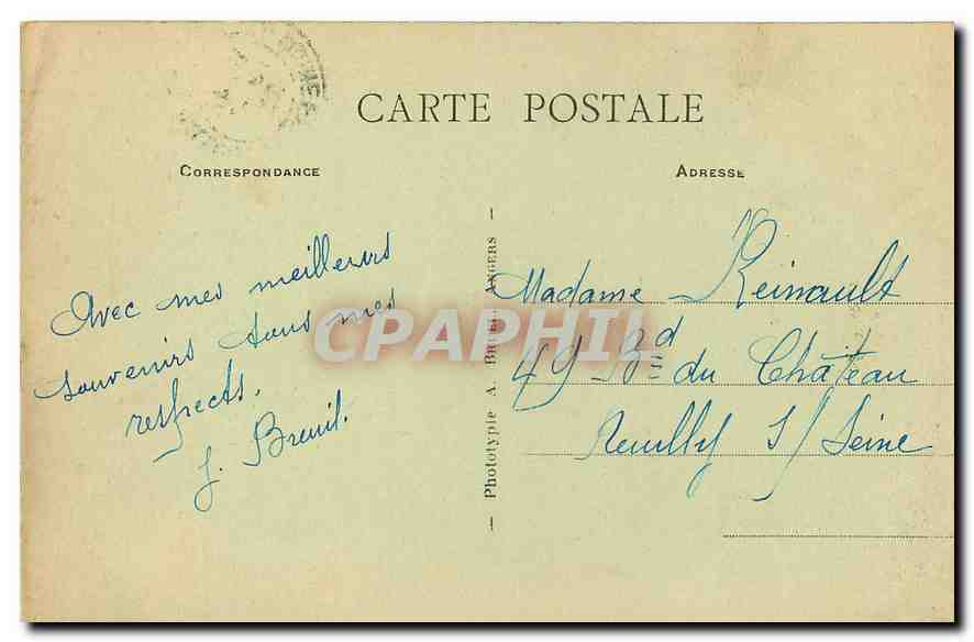 CPA Beaufort en Vallee Abside de l'Eglise N d de Beaufort  — Rückseite