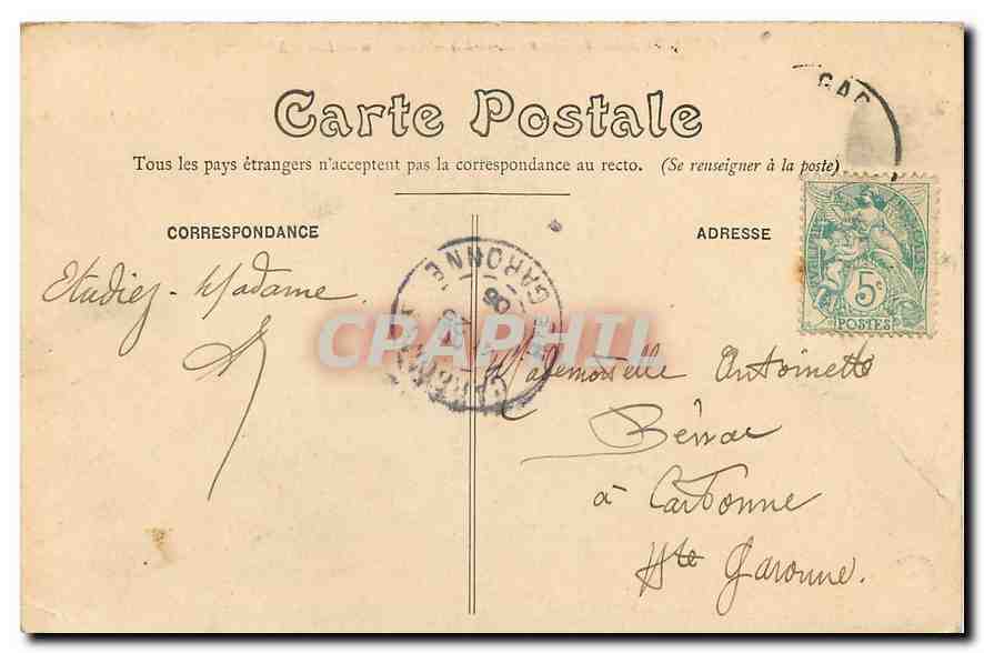 CPA Plessis les Tours I et L Chateau de Louis XI  — Rückseite
