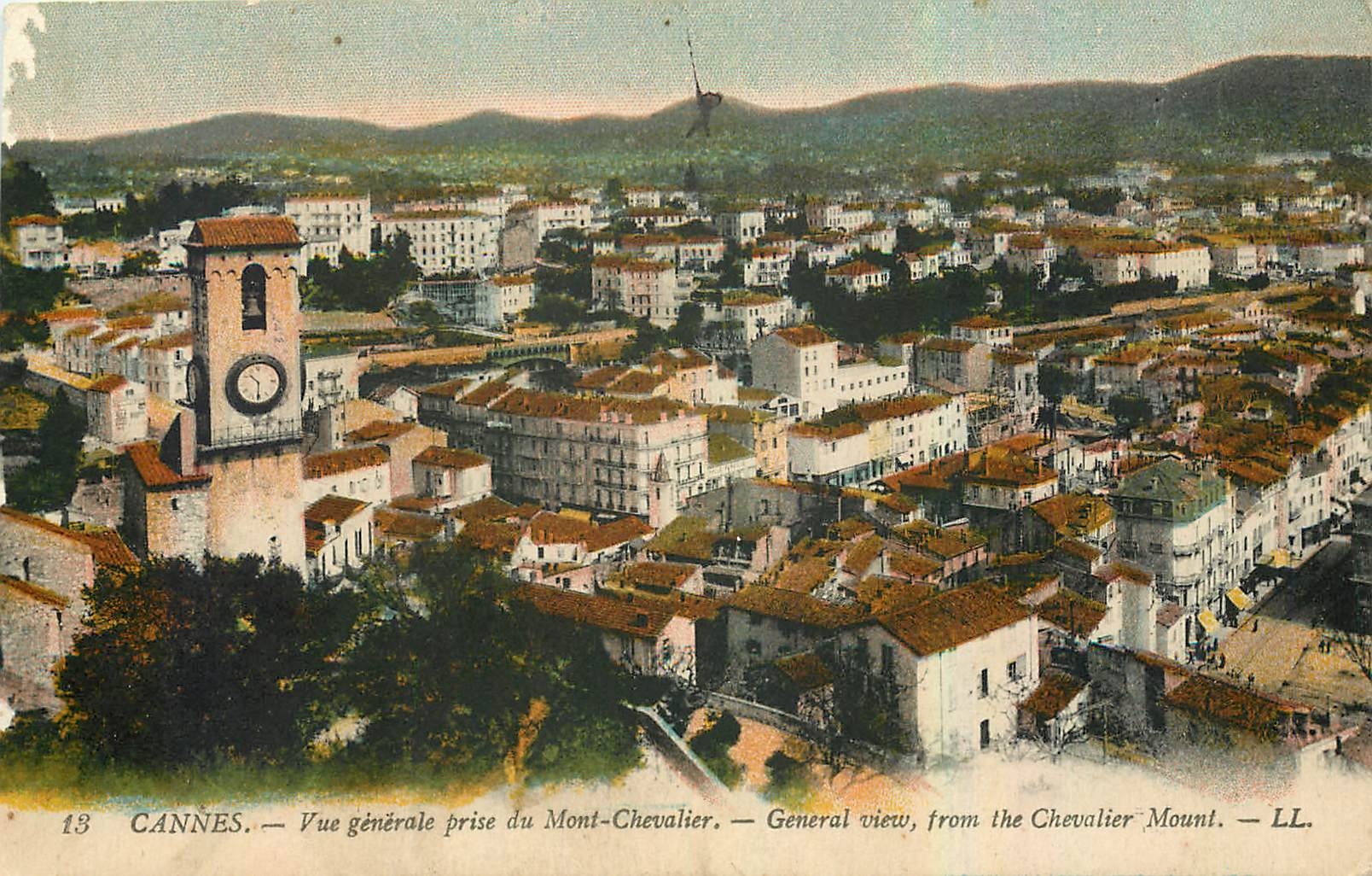 CPA Cannes Vue generale prise du Mont Chevalier 