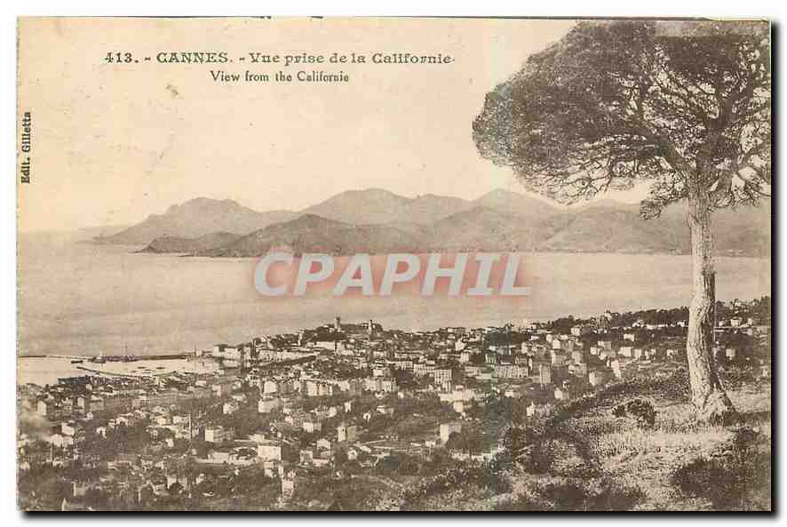 CPA Cannes Vue prise de la Californie 