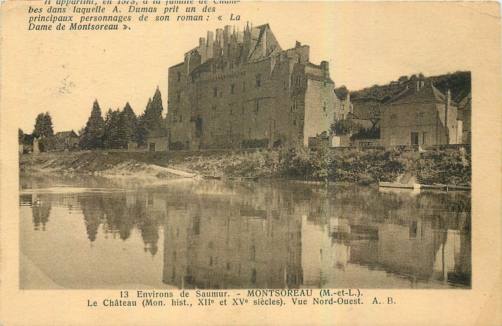 CPA Envrions de Saumer Montsoreau M et L Le Chateau 