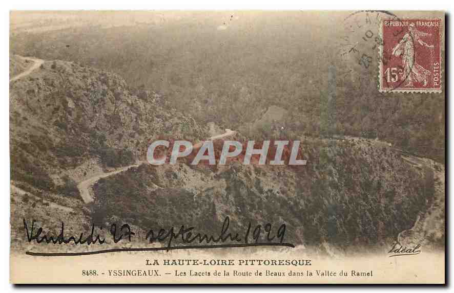 CPA La Haute Loire Pittoresque Yssingeaux Les Laccis de la Route de Beaux dans la Vallee du Ramel 