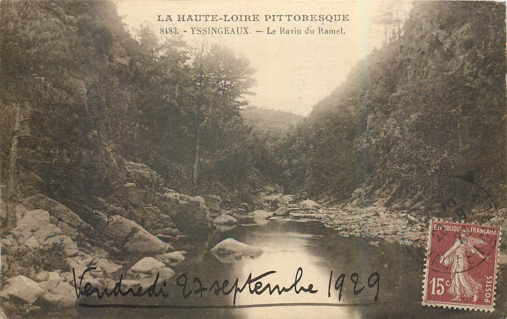 CPA La Haute Loire Pittoresque Yssingeaux Le Ravin du Ramel 