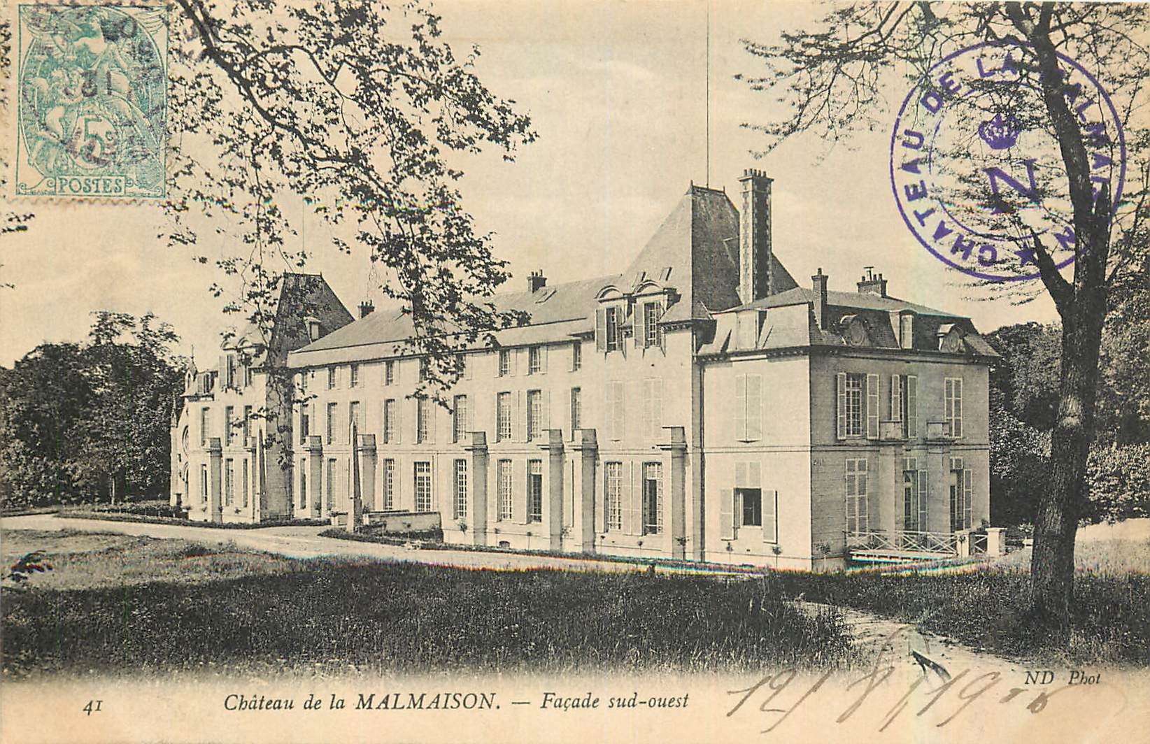 CPA Chateau de la Malmaison Facade sud ouest 