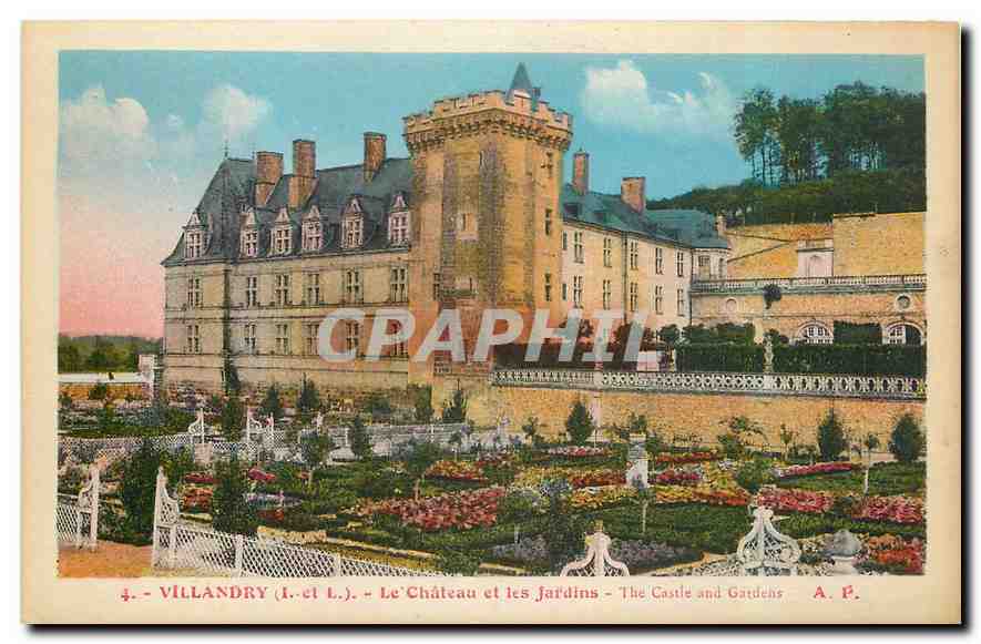 CPA Villandry I et L Le Chateau et les Jardins 
