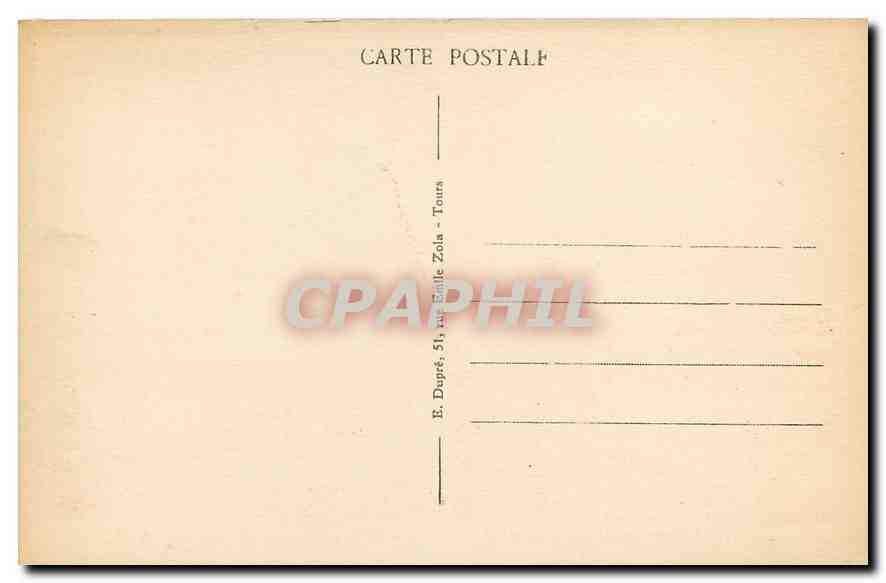 CPA Villandry I et L Le Chateau et les Jardins  — Rückseite
